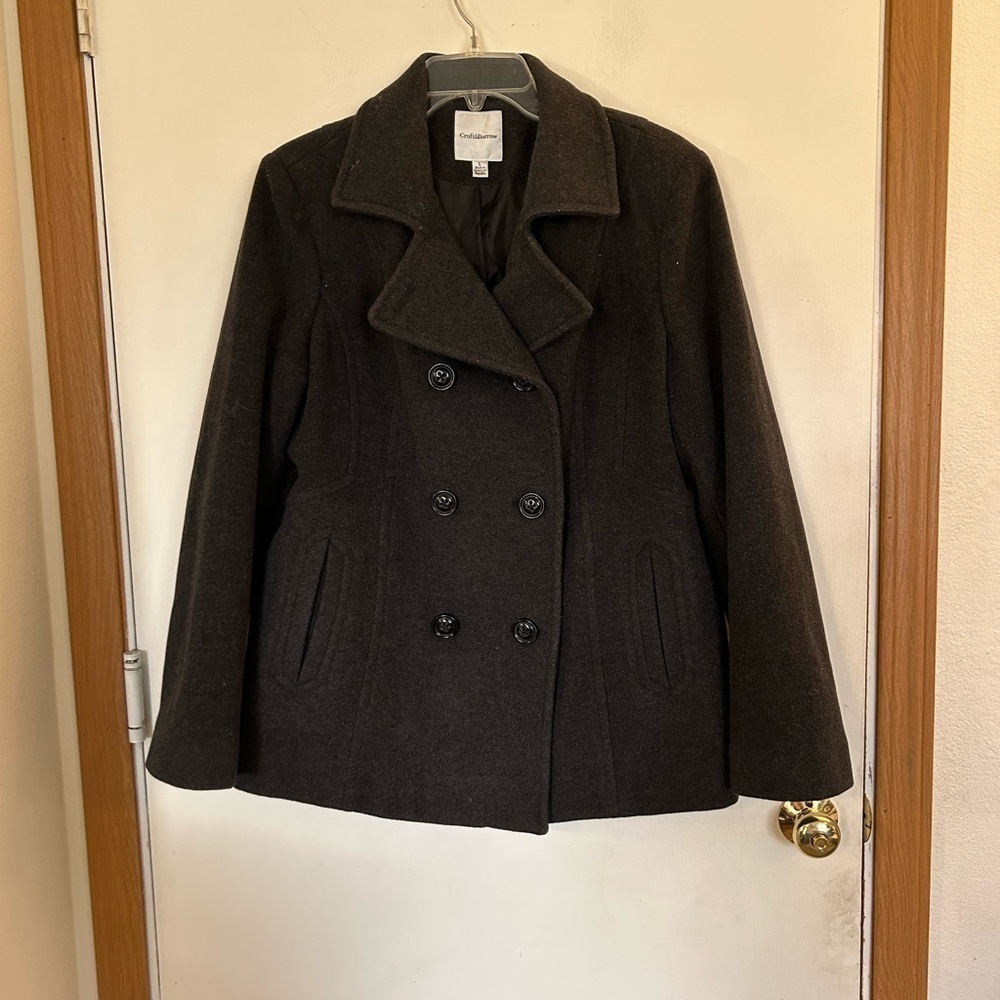 Croft & Barrow large wool blend pea coat